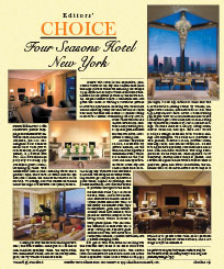 Editors Choice - Four Seasons Hotel New York